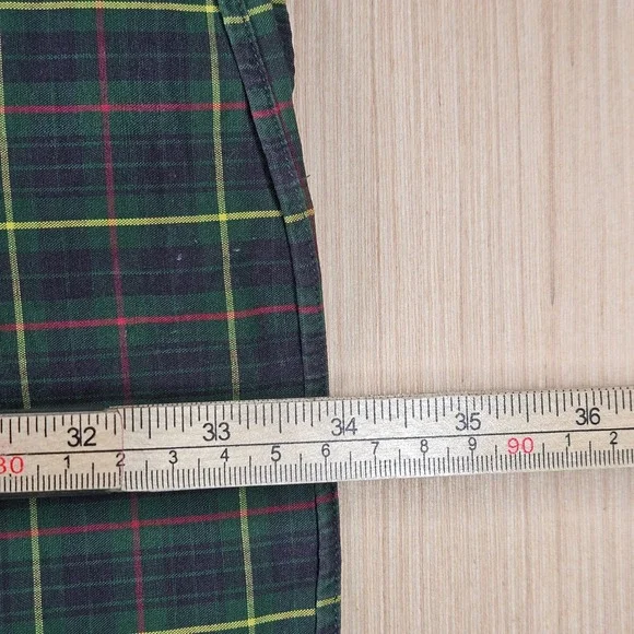 Ralph Lauren Men's Green Plaid Button Down Shirt Long Sleeve Cotton Size L - Picture 8 of 8